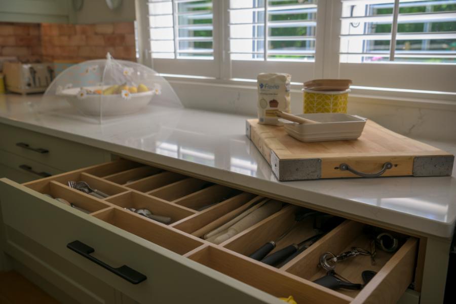 hardwood drawer dividers