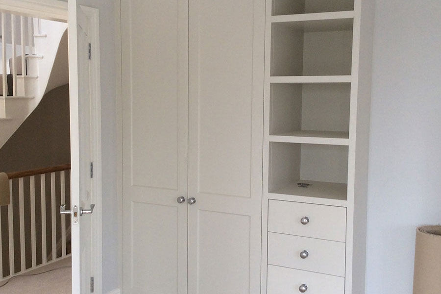 Bedroom wardrobe storage by Kitchenmakers