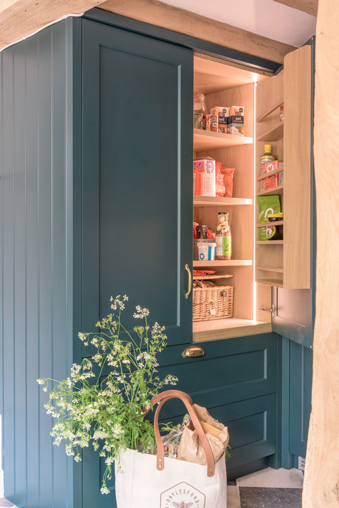 classic larder pantry with tongue & groove sides